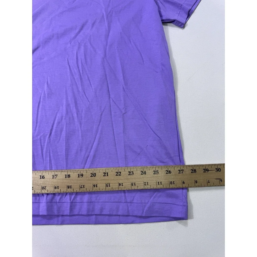 Polo Ralph Lauren Mens 2XB Purple Crew Neck T-Shirt Logo Cotton Big & Tall Tee